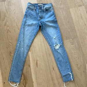 Levies high rise wedgie skinny jeans